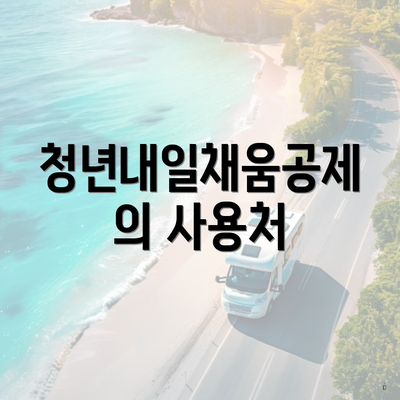 청년내일채움공제의 사용처
