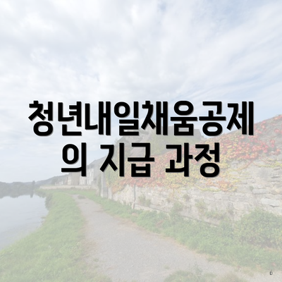 청년내일채움공제의 지급 과정