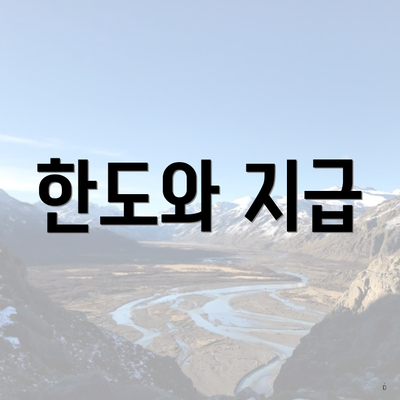 한도와 지급