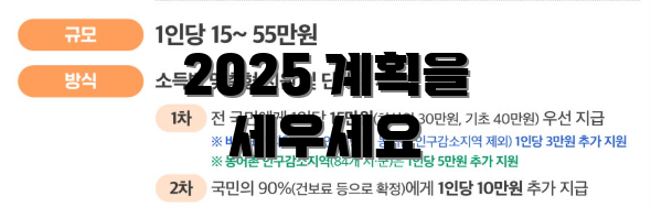 2025 계획을 세우세요