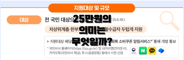 25만원의 의미는 무엇일까?