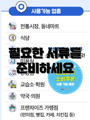 필요한 서류를 준비하세요